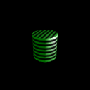 Figure17_11bGreyTextureGreenMaterialStripedCylinder